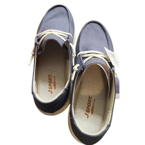 J Sport Ladies Wendens Shoes Memory Foam Footbed Adjustable Bungee Lace - Picture 2 of 4